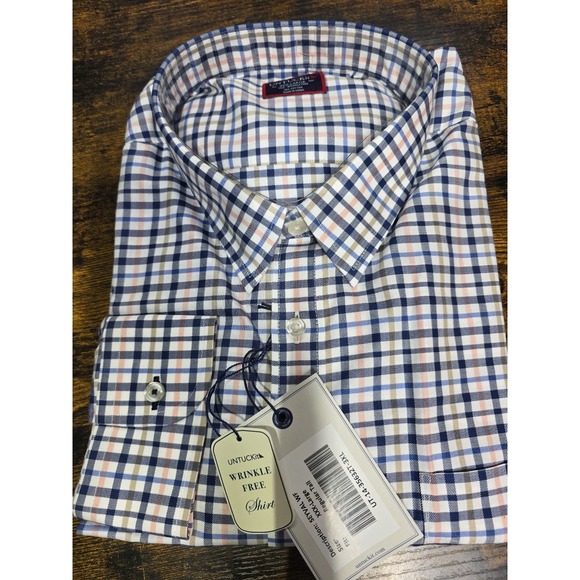 UNTUCKit Men's Shirt XXXL Regular Tall Long Sleeve Button-Up Wrinkle Free Casual - Picture 11 of 12